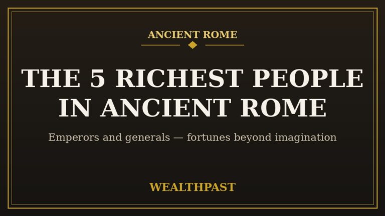 The 5 Richest People in Ancient Rome
